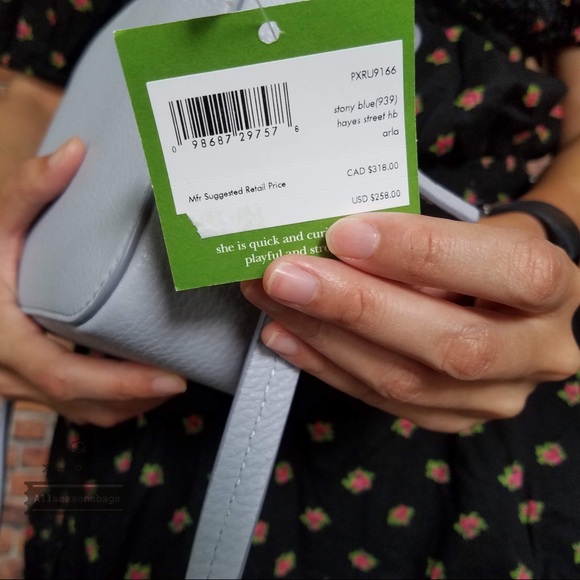 🔽 Kate spade hayes Street HB arla stony blue bag - Picture 6 of 8